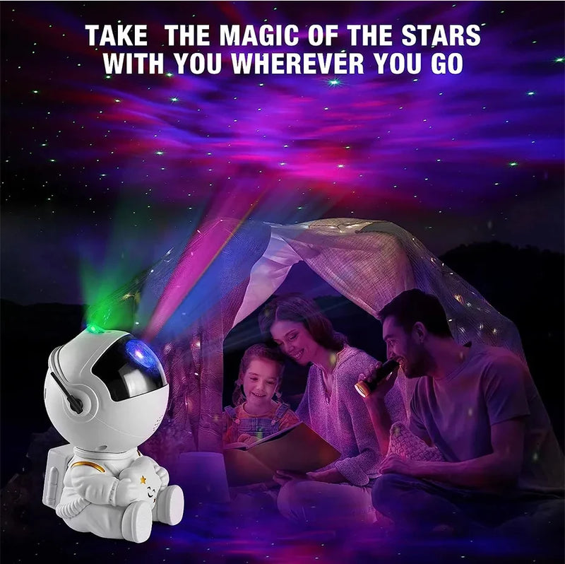 Galaxy e Star Astronaut Projetor, LED Night Light, lâmpada de céu estrelado, decoração do quarto, presentes decorativos para crianças